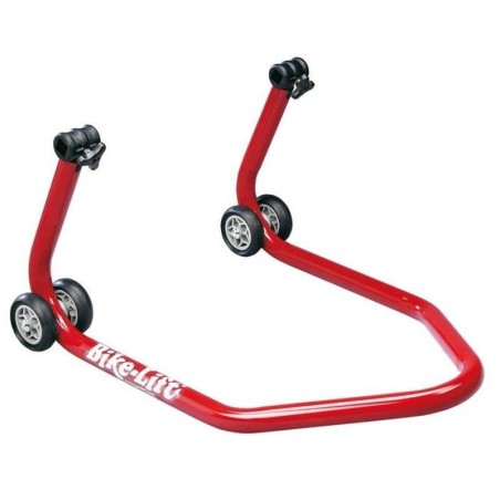 Béquille arrière universelle rouge avec supports en "V"