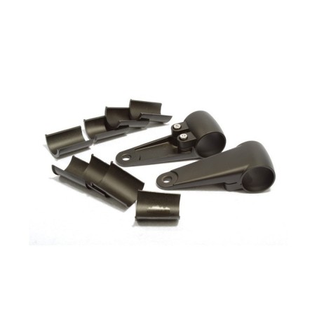 Pattes de phare noir mat