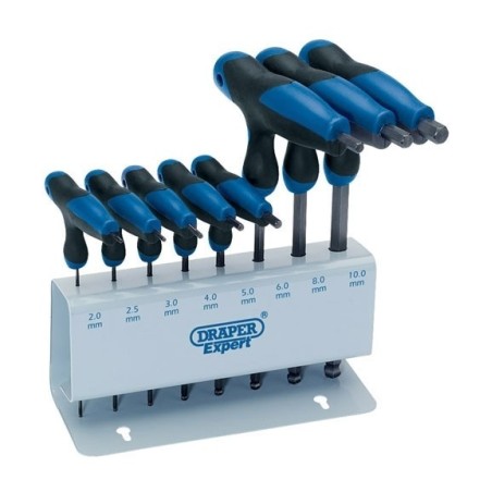 Jeu de 8 clés mâles 6 pans emmanchées DRAPER TOOLS